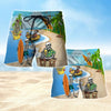 Maxcorners Skull Relaxing On The Beach Summer Mens Board Shorts