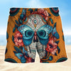 Maxcorners Skull Butterfly Mens Board Shorts