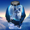 Maxcorners Wolf Snow Moon Shirt