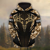Maxcorners Personalized Name The Best Deer Hunting Hoodie & Zip Hoodie Camo Style 3D Multicolor