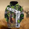 Maxcorners Personalized Name Deer Hunting  3D Hoodie & Zip Hoodie