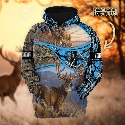 Maxcorners Personalized The Premium Deer Hunting Hoodie & Zip Hoodie 3D Multicolor