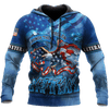 Maxcorners US Veteran - Us Veteran - Honor The Fallen Blue Shirt