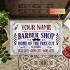 Maxcorners Welcome To Barber Shop Personalized Doormat