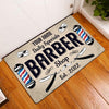 Maxcorners Barber Shop Real Men's Style Personalized Name & Year Doormat