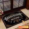 Maxcorners Personalized Name & Year Barber Shop Doormat