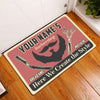 Maxcorners Barbershop Haircut And Beard Shave Studio Personalized Doormat