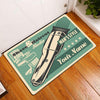 Maxcorners Barbershop Haircut And Beard Shave Salon Personalized Flashlight Doormat