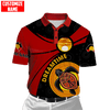 Maxcorners Aboriginal Turtle Dreamtime Red Sun Custom Name Shirts