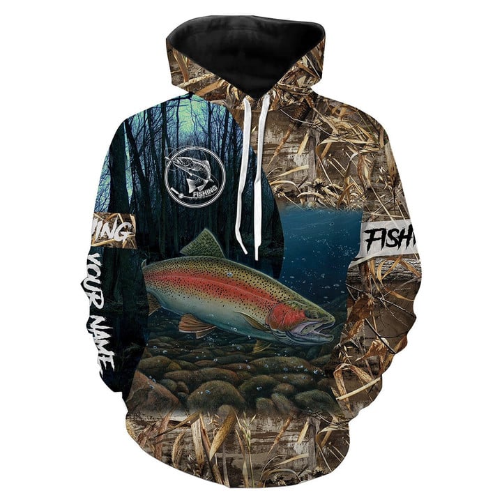 Maxcorners Rainbow Trout Fishing Customize Name 3D All Over Printed