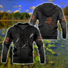 FISHING HOOK CRACK US FLAG D PRINT COMBO HOODIE AND SWEATPANTS