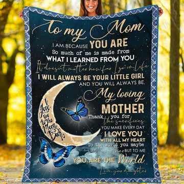 Maxcorners Mother's To My Mom 3D Over Printed Blanket
