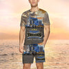 Maxcorners Truckers Never Without, Trucker Tshirts, Trucker Men Beach Shorts, Tshirt And Board Shorts