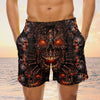 Maxcorners Skull Fire Mens Board Shorts