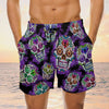 Maxcorners Sugar Skull Pattern Mens Board shorts