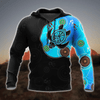 Maxcorners Aboriginal Art Blue Style Turtle Dreaming Paintings Shirt