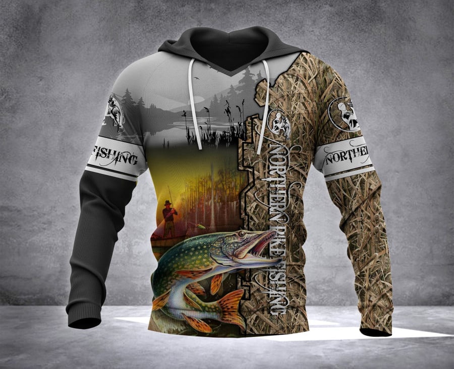 Maxcorners Northern Pike Fishing Camo All Over Print