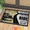 Maxcorners Trucker 3D All Over Printed Pattern Personalized Name Doormat