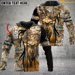 Maxcorners Deer Hunting Personalized Name 3D Over Printed Hoodie