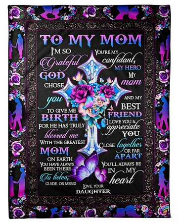 Maxcorners Mother's Day To My Mom 3D Over Printed Blanket