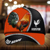 Maxcorners Premium Metal Curve Rooster 3D Multicolor Personalized Cap