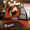 Maxcorners Premium Metal Rooster 3D Multicolor Personalized Cap