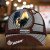 Maxcorners Premium Metal Rooster 3D Multicolor Personalized Cap