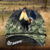 Maxcorners Premium Camo Pattern Rooster Personalized Cap