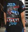 Maxcorners Jeep Girls Like It Dirty American Jersey Shirt