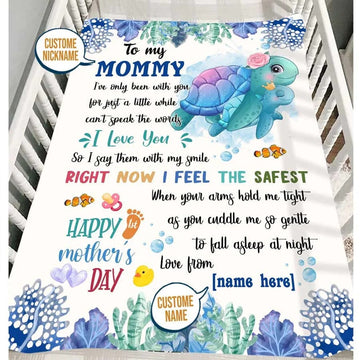 Maxcorners Mother's Day Right Now I Feel The Safest Personalized Name Blanket