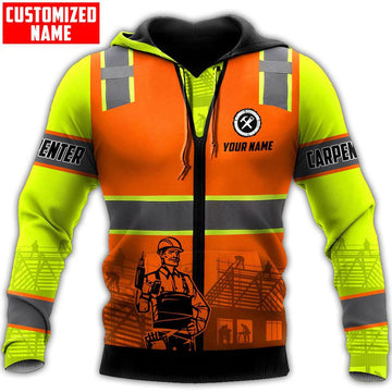 Maxcorners Personalized Name Worker Carpenter 3D All Over Printed HU120