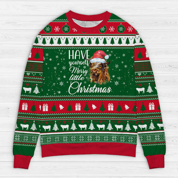 Maxcorners Highland Have Yourself Merry Little Christmas Sweater