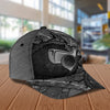 Maxcorners Golf Grey Broken Texture Graphic Customized Name All Over Printed Cap
