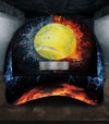 Maxcorners Tennis Fire Personalized All Over Printed Cap