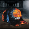 Maxcorners Basketball Fire Personalized Name All Over Printed Cap