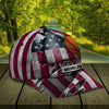 Maxcorners Basketball USA Flag Personalized Name All Over Printed Cap