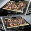 Maxcorners Driving HORSES MIXED BREEDS All Over Printed 3D Sun Shade