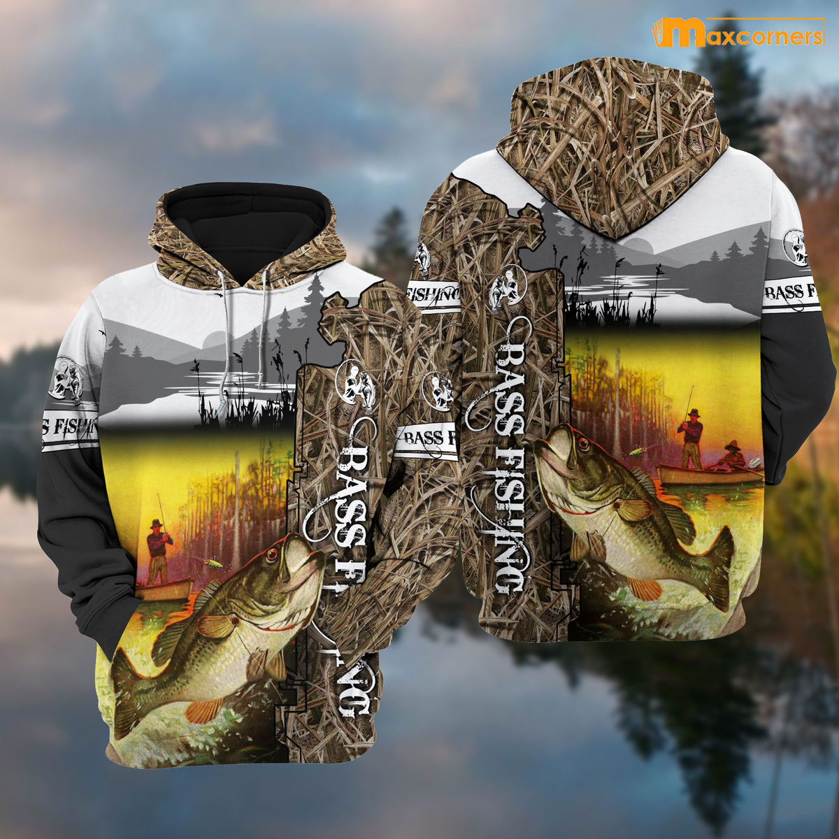 Maxcorners Customized Bass Fishing Full Print