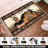 Maxcorners A Lovely Horse Lady And Her Grumpy Old Husband Personalized Doormat