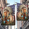 Maxcorners Native America Flag Native Eagle American Flag