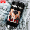 Maxcorners Mother's Day A Mother Love Black & Red Personalized 3D Over Printed Tumbler