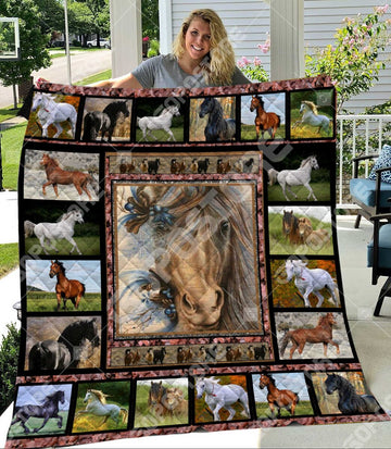 Maxcorners Love Horse Quilt - Blanket