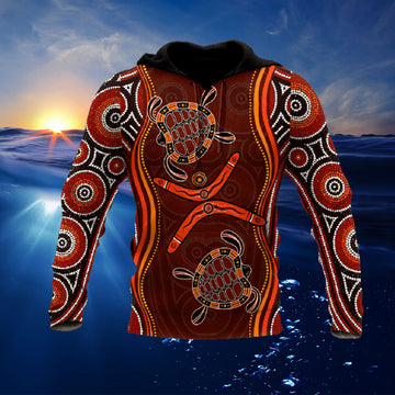 Maxcorners Aboriginal Naidoc Week Heal The Turtle 3D Print Shirt