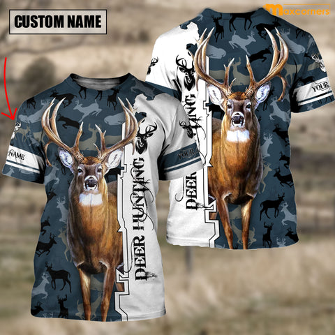 Maxcorners Customized Name Deer Hunting 4 3D Design All Over Printed