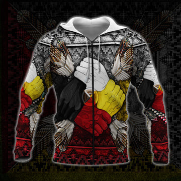 Maxcorners Native American Hand Together 3D