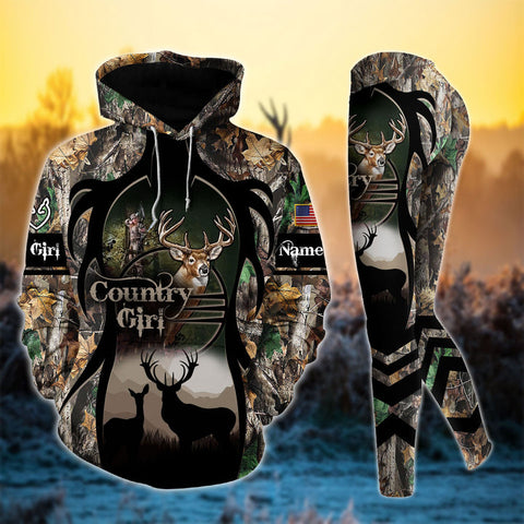 Max Corner Premium Deerhorn Country Girl Personalized 3D Style 4 Combo Hoodie & Legging Set