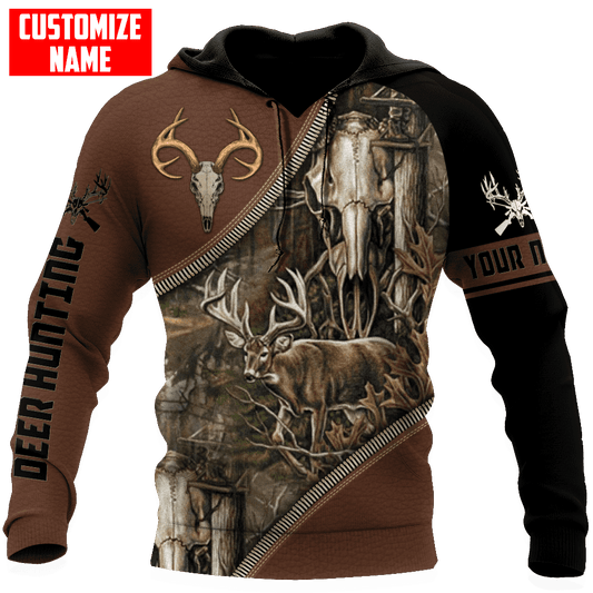 Maxcorners Customized Name Deer Hunting 3D Design All Over Printed