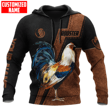 Maxcorners Personalized Name Rooster Classic Unisex Hoodie