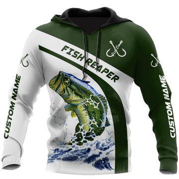 Maxcorners Custom Name Bass Fishing Green