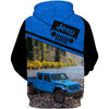 Maxcorners Off Road Jeep Gladiator - Hydro Blue Pearl Hoodie